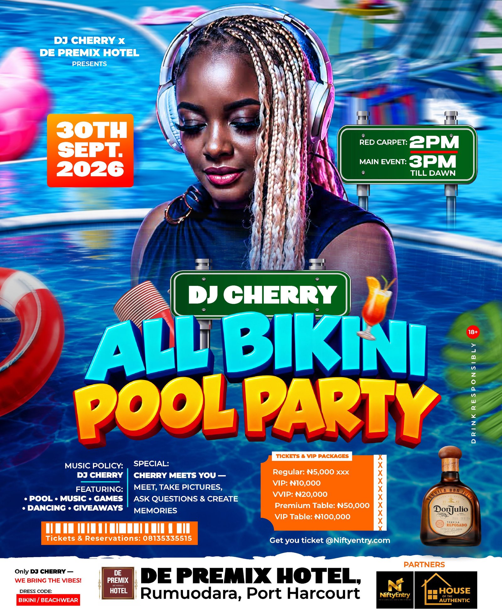 ALL BIKINI POOL PARTY